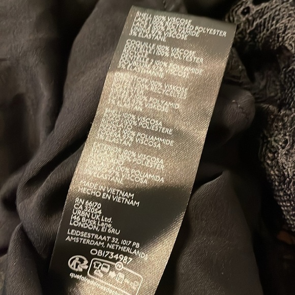 Anthropologie One Shoulder Asymmetrical Lace Midi Dress - Picture 6 of 6